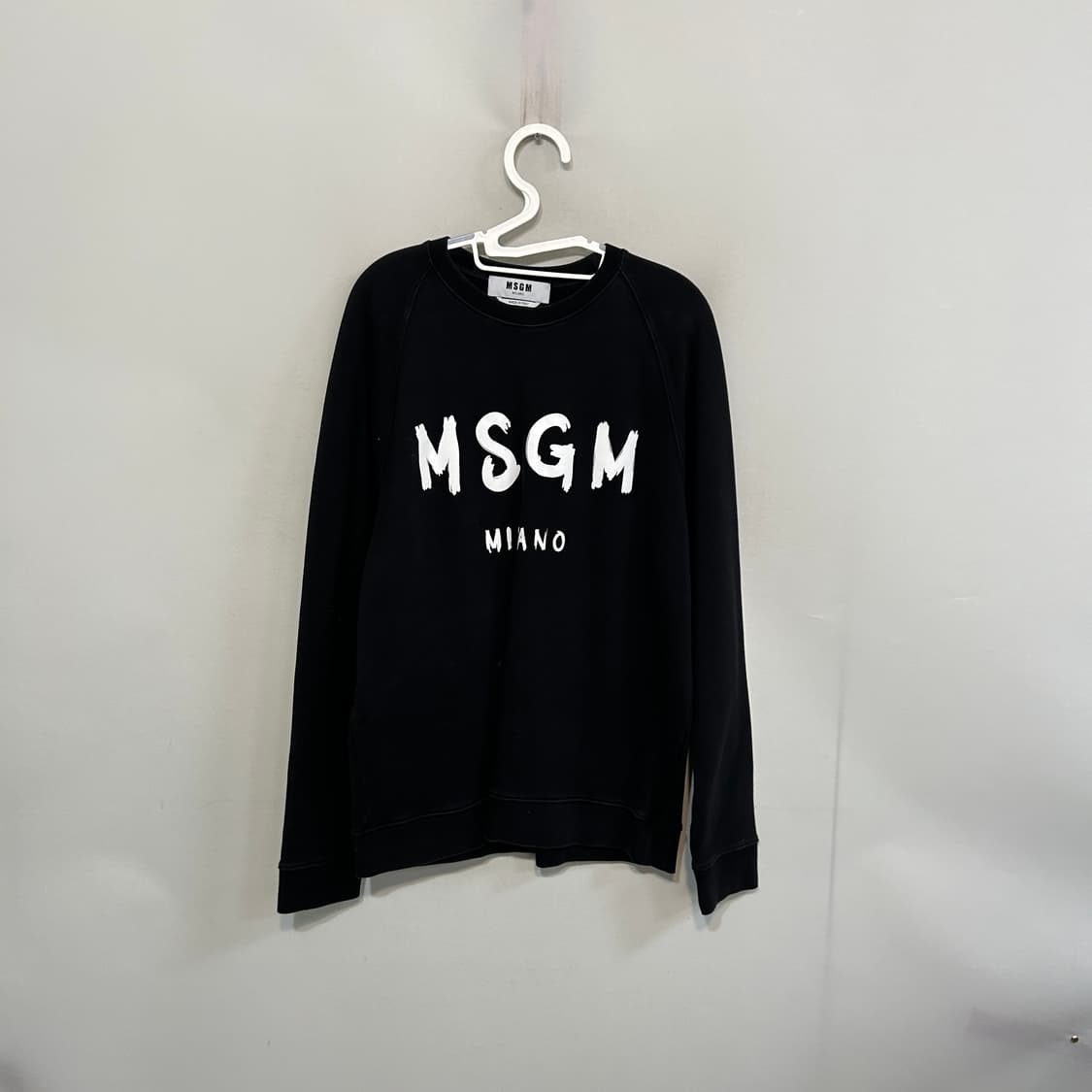 MSGM 남성 맨투맨 티셔츠 100 블랙 상품이미지1