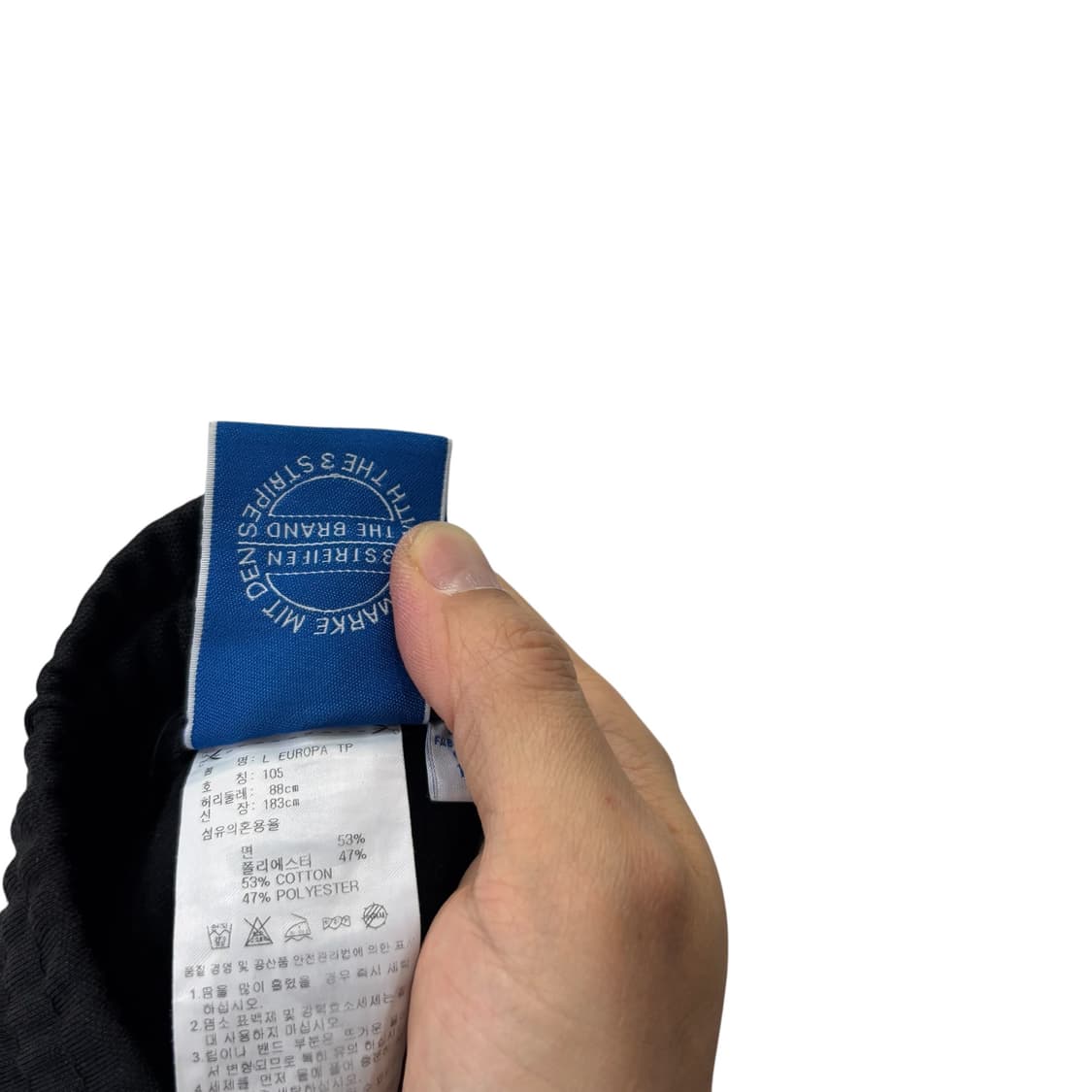 아디다스 블랙 유로파 트랙 팬츠 상품이미지4