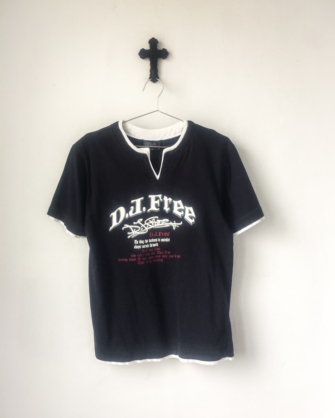 Lettering printing layer t shirt 상품이미지2