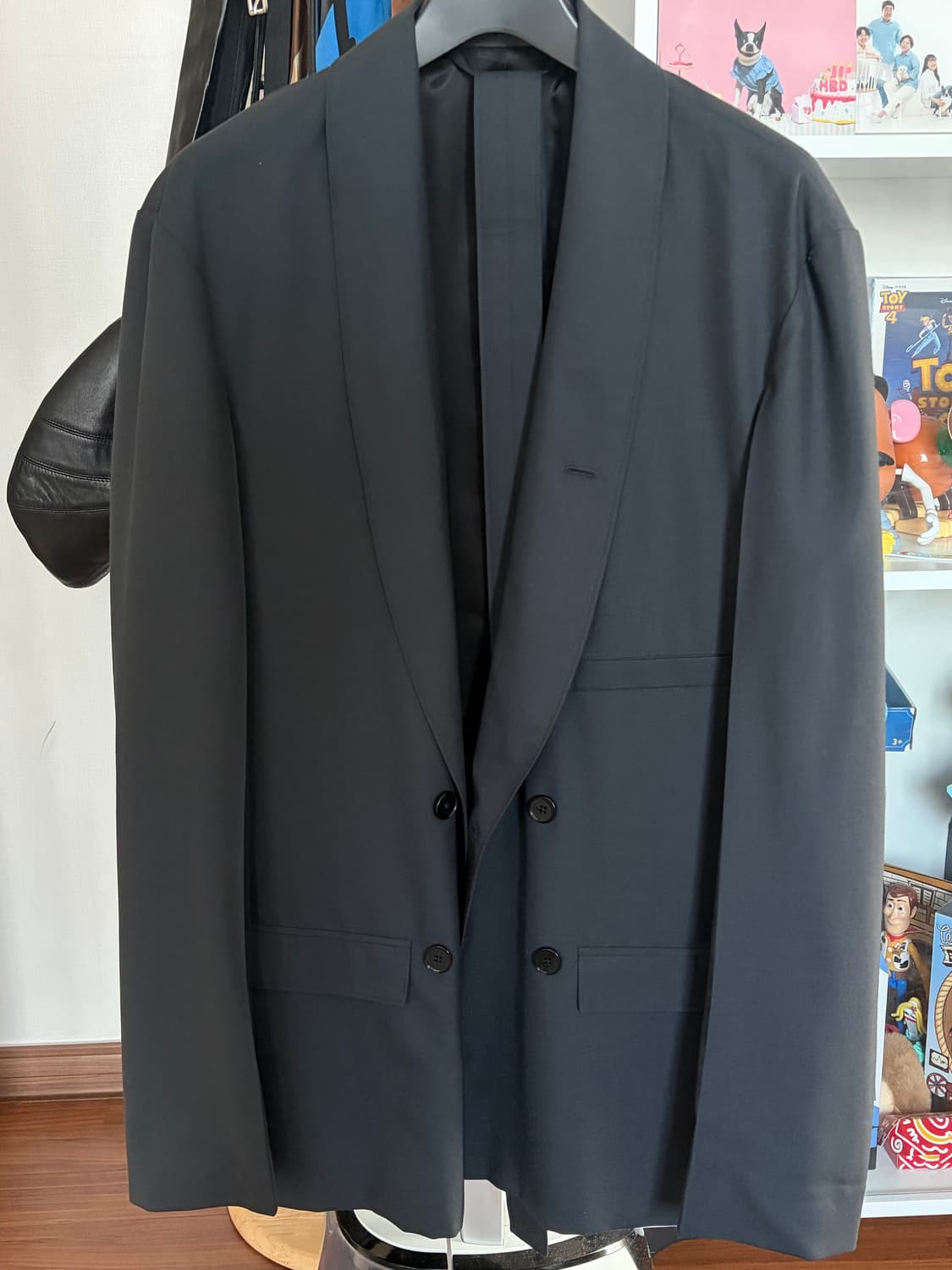 르메르 벨티드 더블 브레스티드 자켓 앤트러사이트 S size  상품이미지1