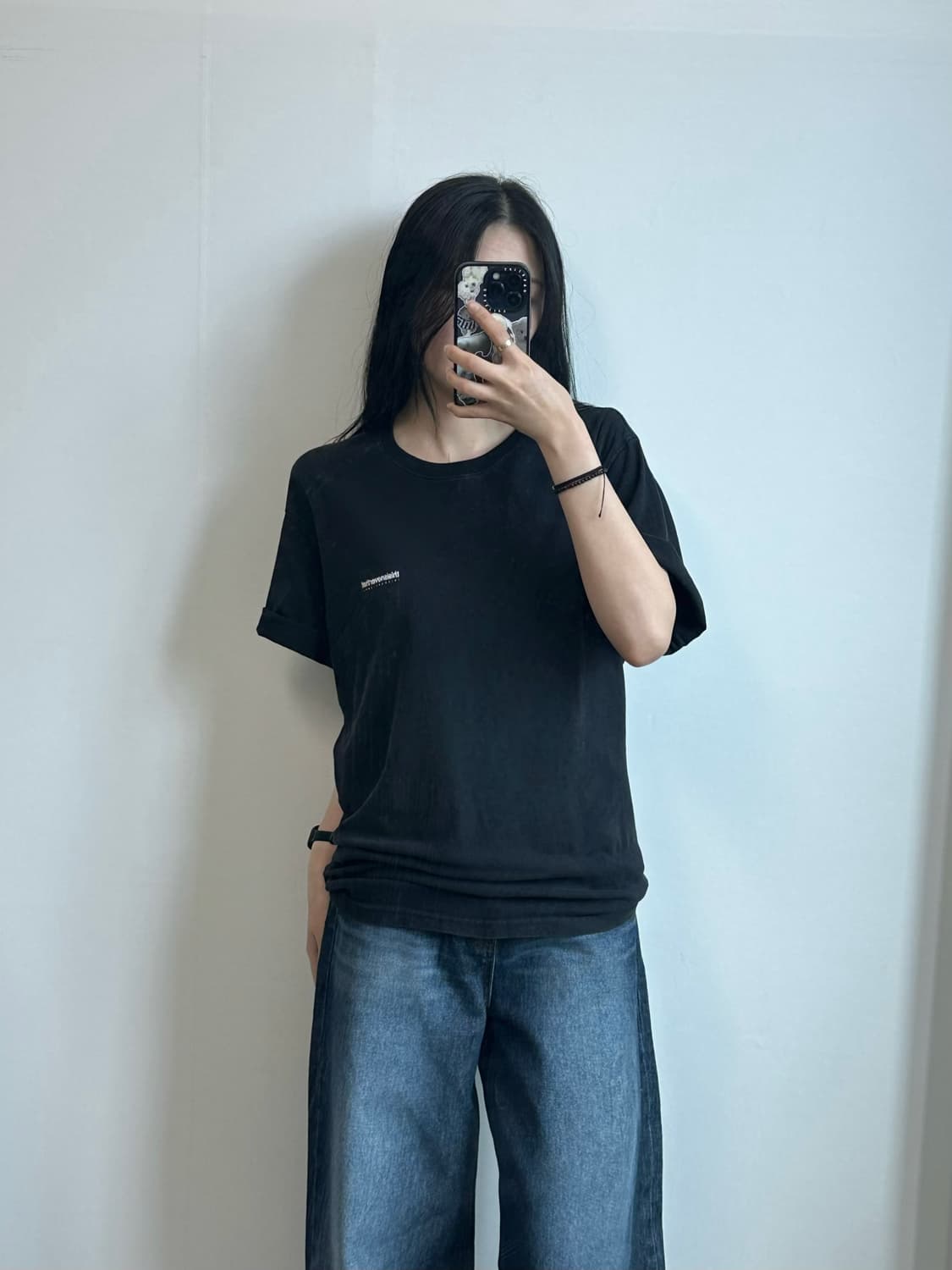 디스이즈네버댓 스펠아웃 블랙 반팔 티셔츠 상품이미지1