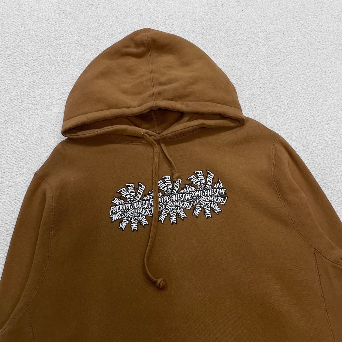 퍼킹어썸 인디아 보이 후드티 브라운 상품이미지4