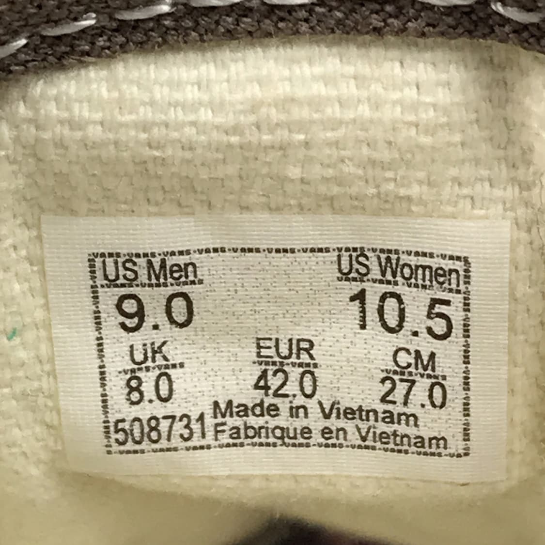 반스 올드스쿨 브라운 신발 스니커즈 남성 270 상품이미지10