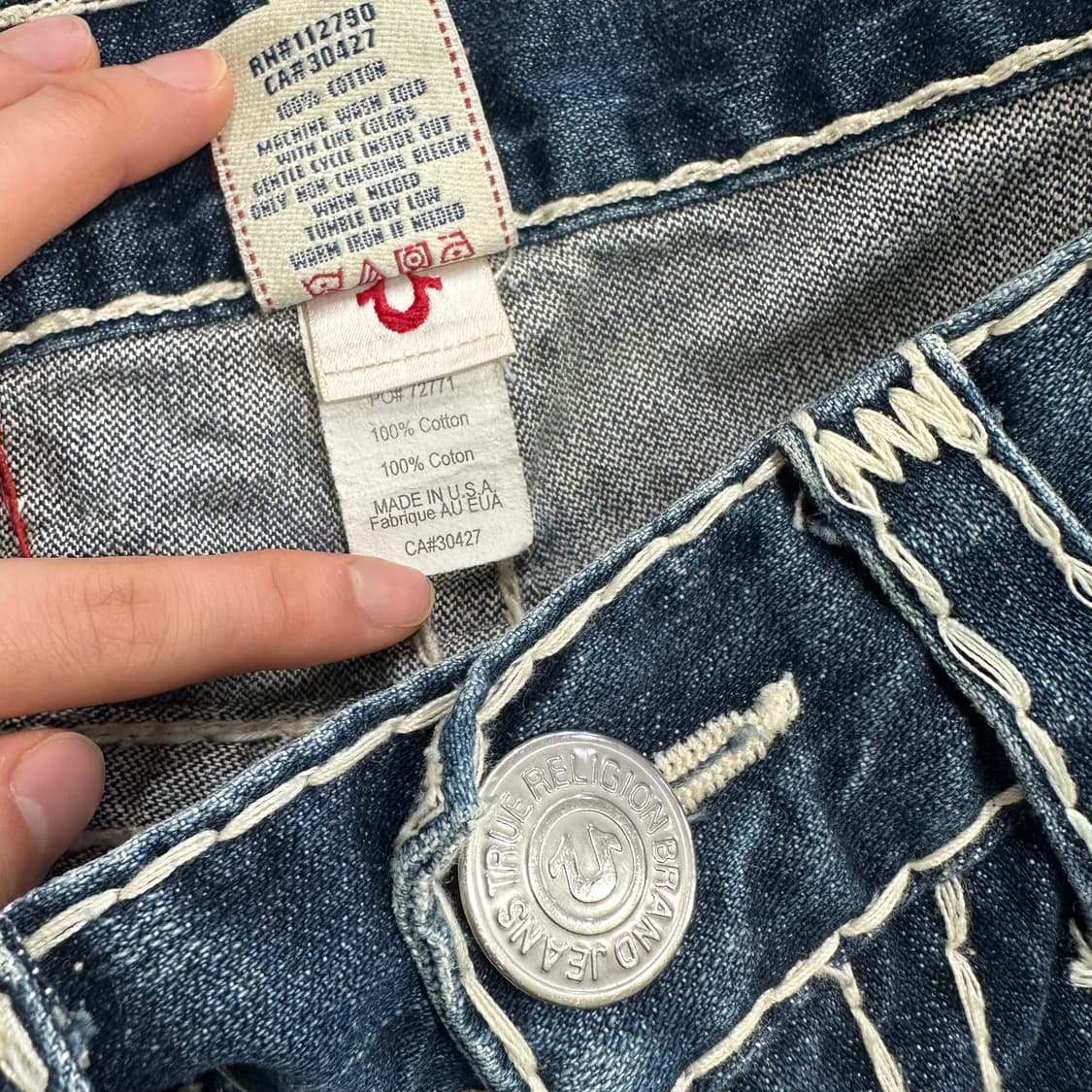 트루릴리젼 데님팬츠 상품이미지7