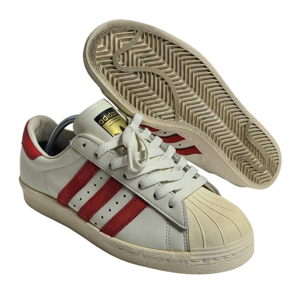 250) adidas 아디다스 슈퍼스타 80s 디럭스 흰/빨 상품이미지2