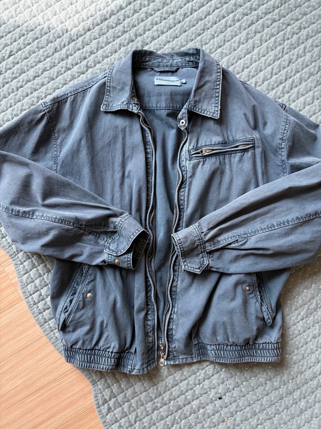 더바이닐하우스 다이드 컷오프 블루종 블루 상품이미지2