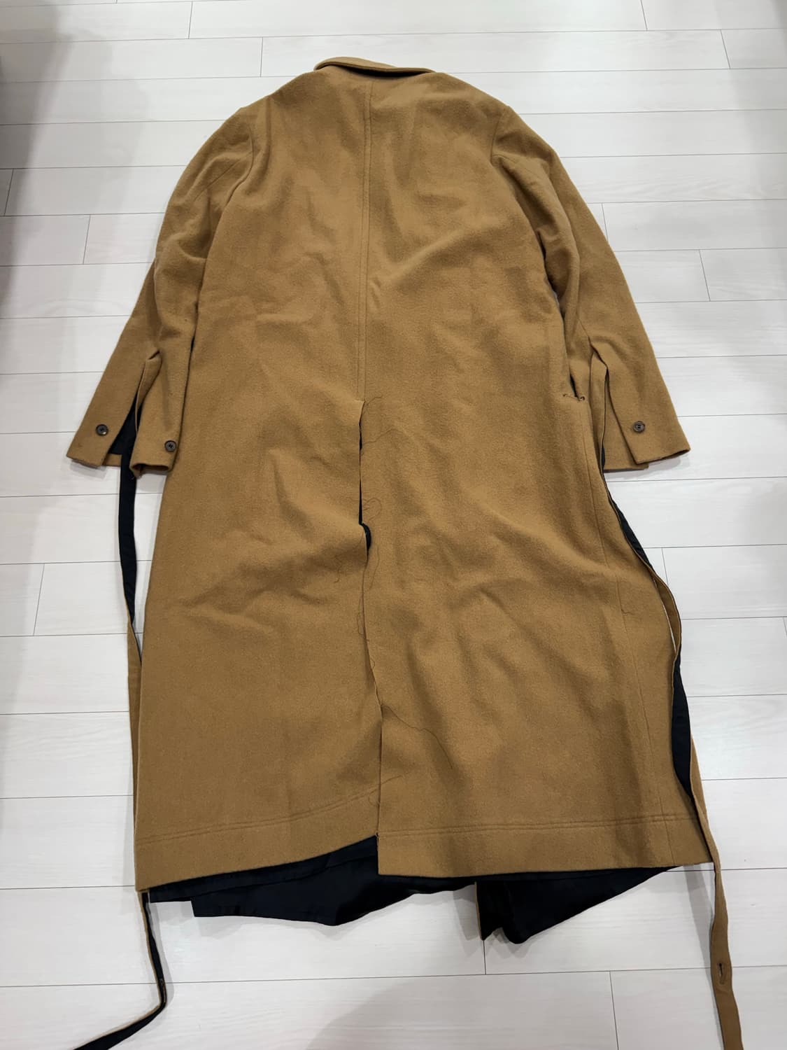 bed j.w. ford 울 카멜 코트 상품이미지2