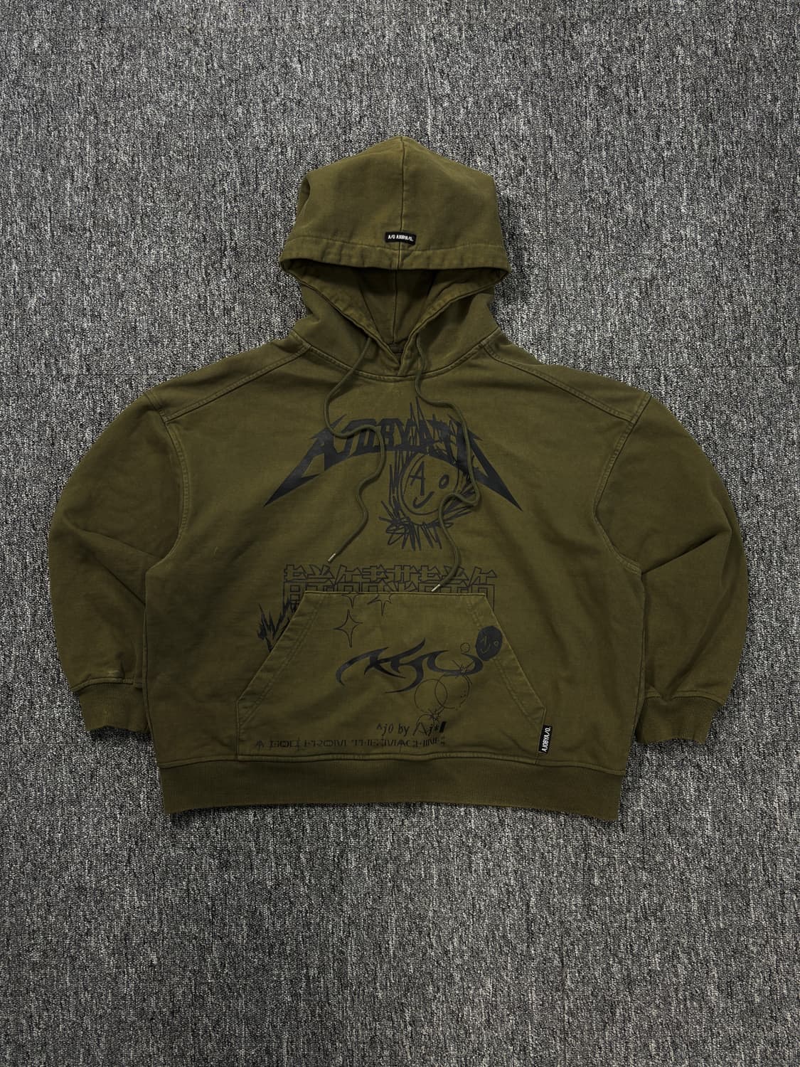 아조바이아조 아졸리카 콜라쥬 후디 상품이미지2