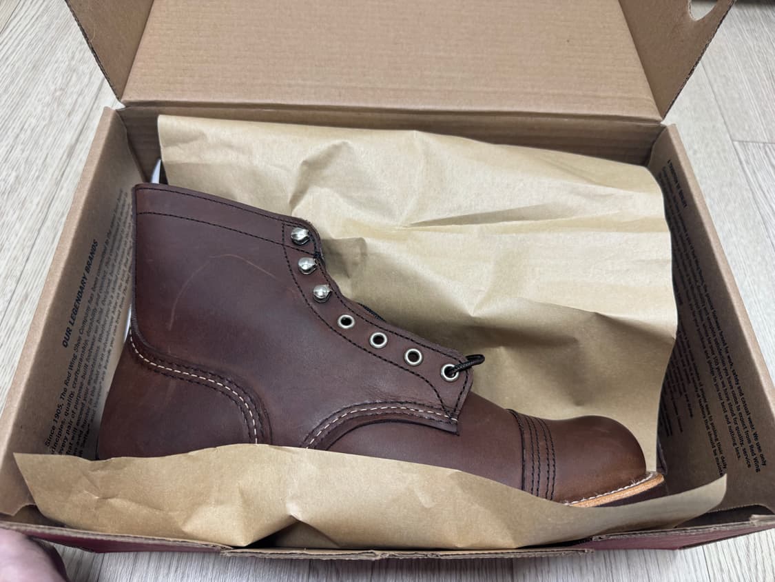 레드윙 아이언레인저 8111 앰버하니스 265(8.5D) 새상품 상품이미지5