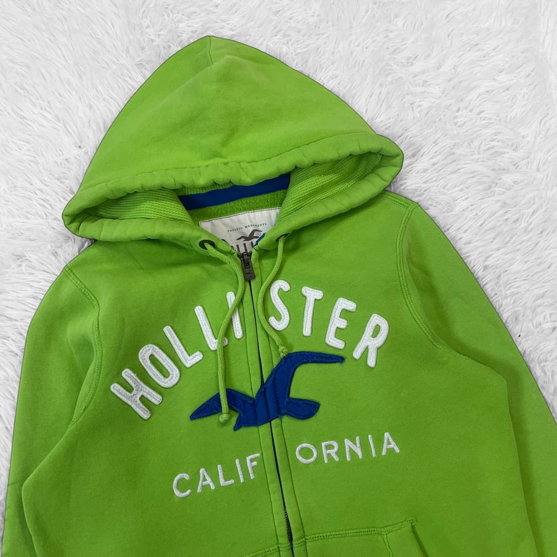 홀리스터 아치 로고 후드집업 그린 상품이미지3