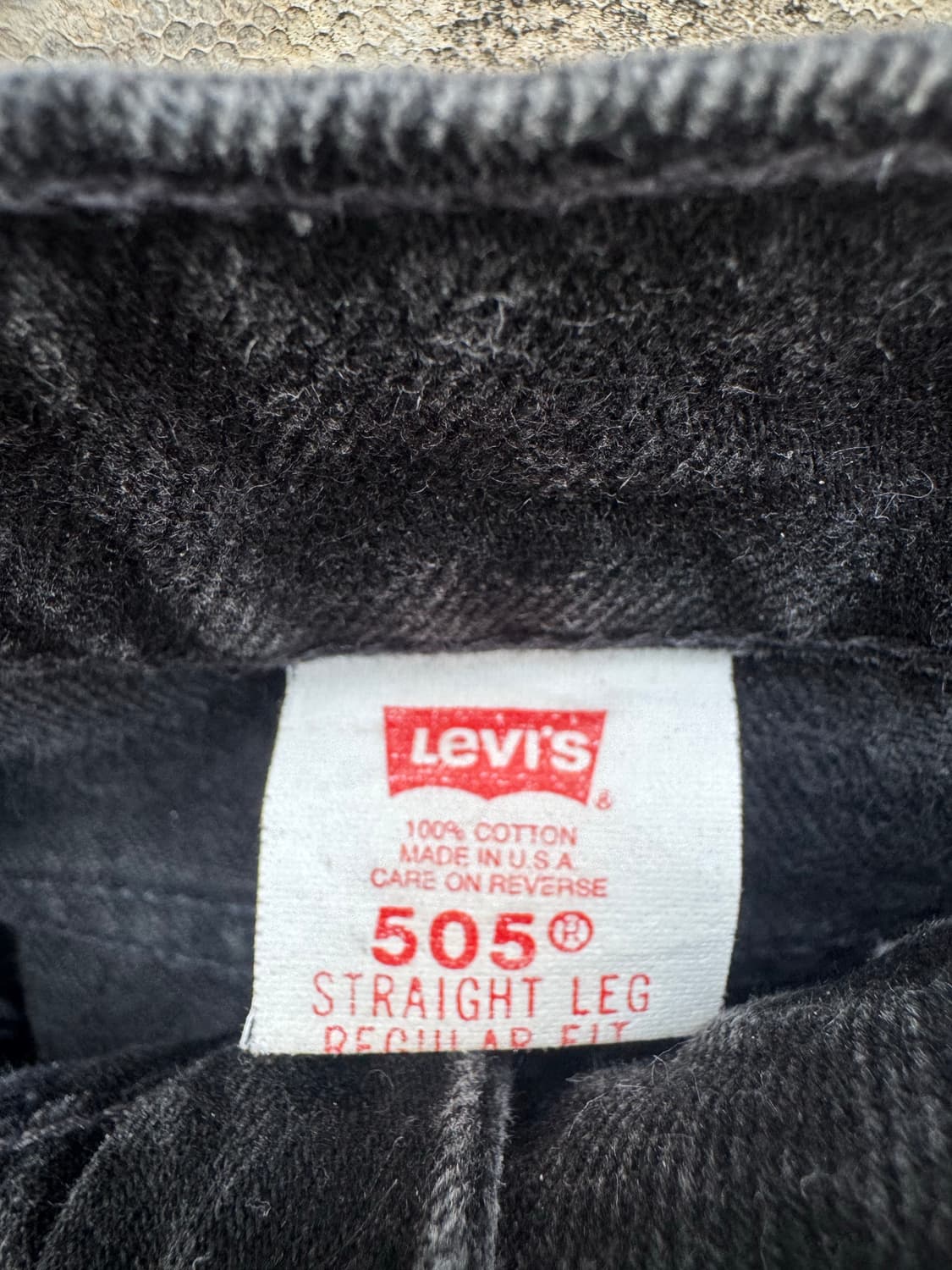90s 리바이스 빈티지 505 블랙 데님 팬츠 36 상품이미지7