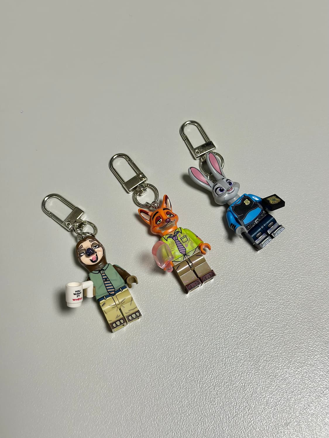 [주문제작] 주토피아 레고 피규어 키링 에어팟 지갑 열쇠고리 상품이미지6