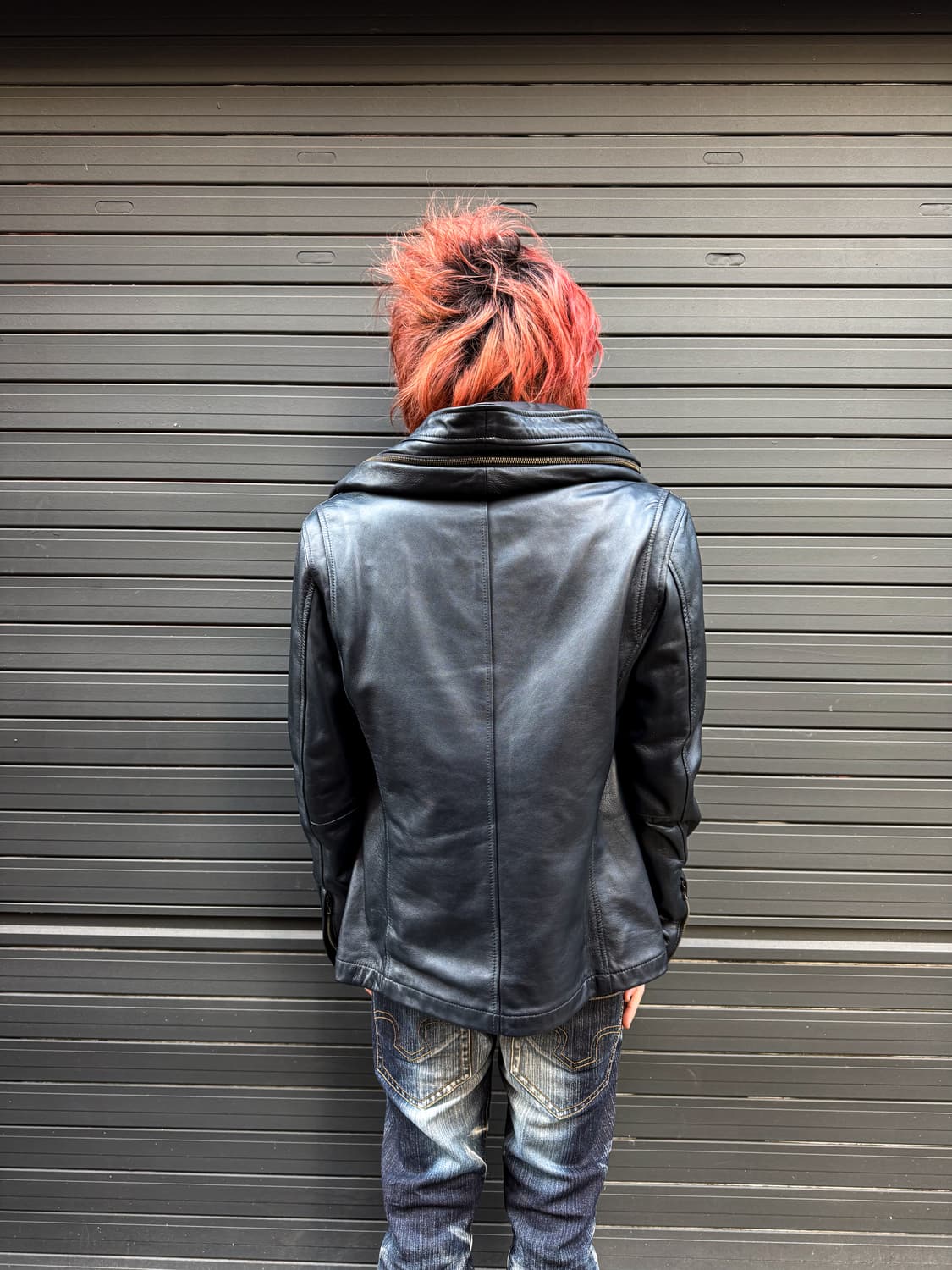 Katharine Hamnett - Hooded Leather Jacke 상품이미지5