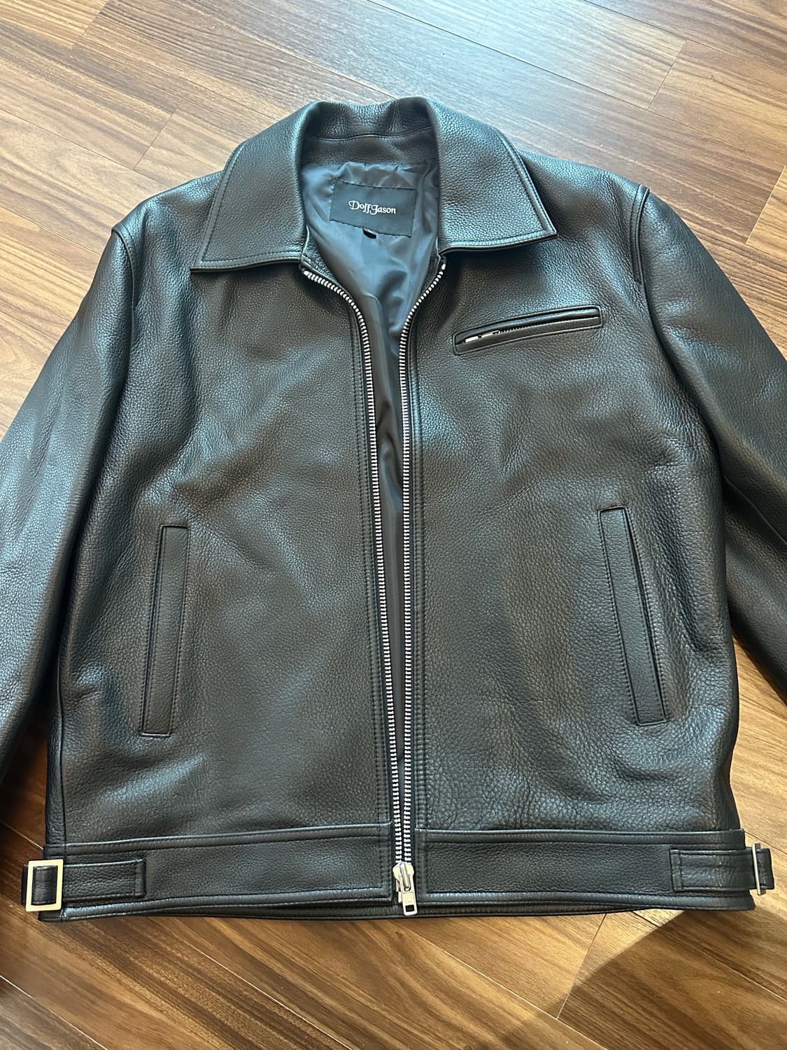 도프제이슨 블랙 램스킨 자켓 L 상품이미지2