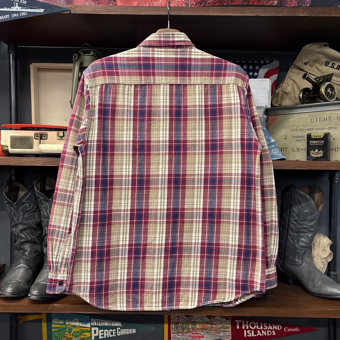 리바이스 오리지널 레드탭 헤비코튼 워크포켓 체크셔츠 N871 상품이미지2