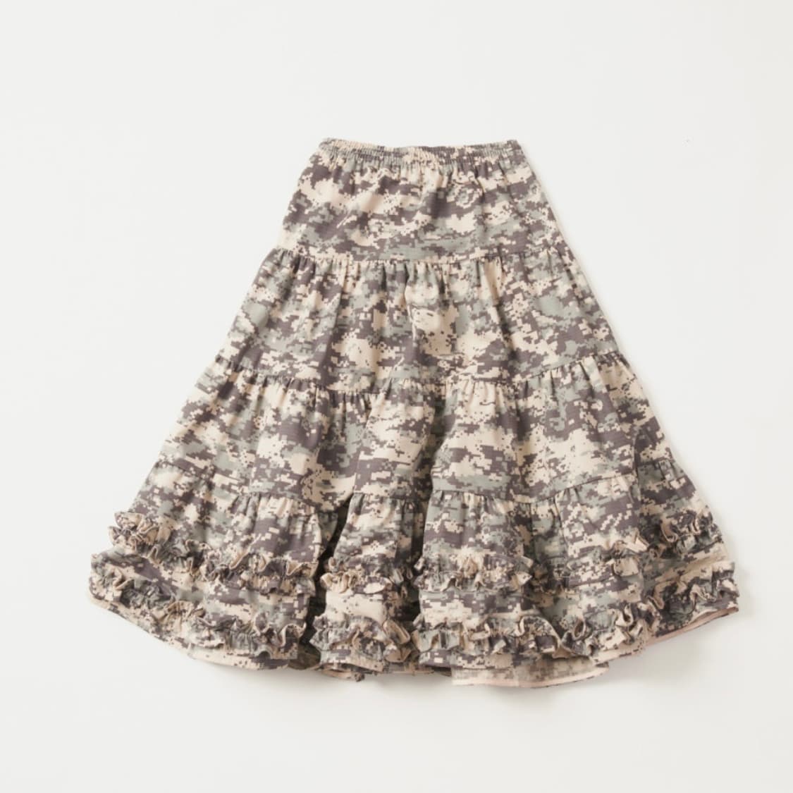 플리즈프로젝트 MIDDLE FRILL SKIRT, DIGITAL CAMO 상품이미지1