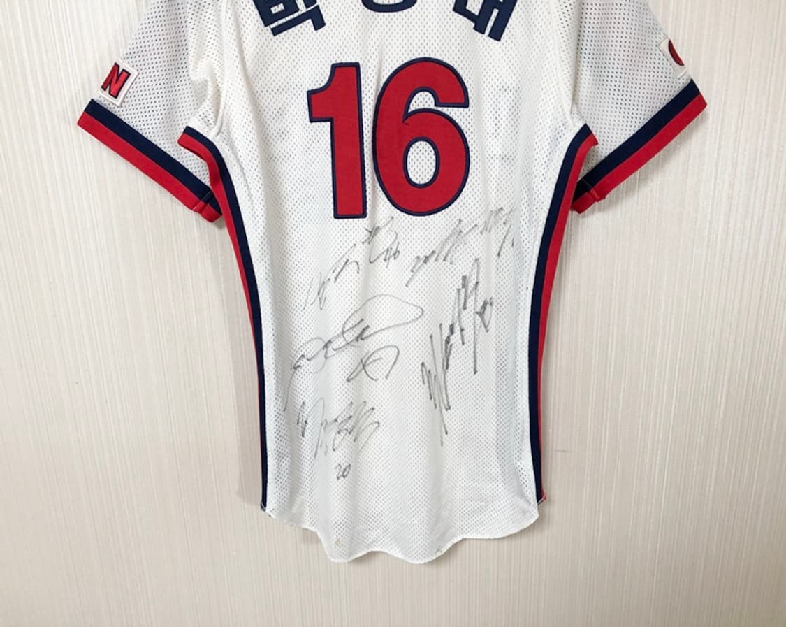 KBO 카멜레온어센틱 롯데자이언츠 챔피언 홈유니폼 90 #16 박정태 상품이미지10