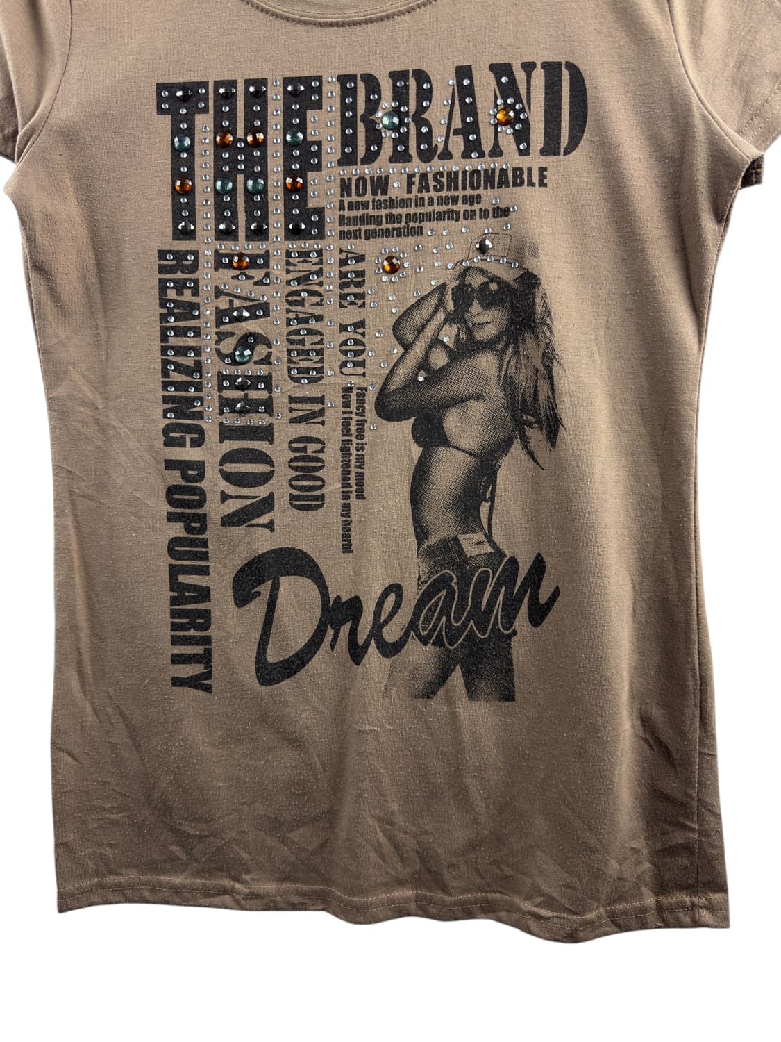 JPN Y2K 큐빅 프린팅 슬리브1274 상품이미지4