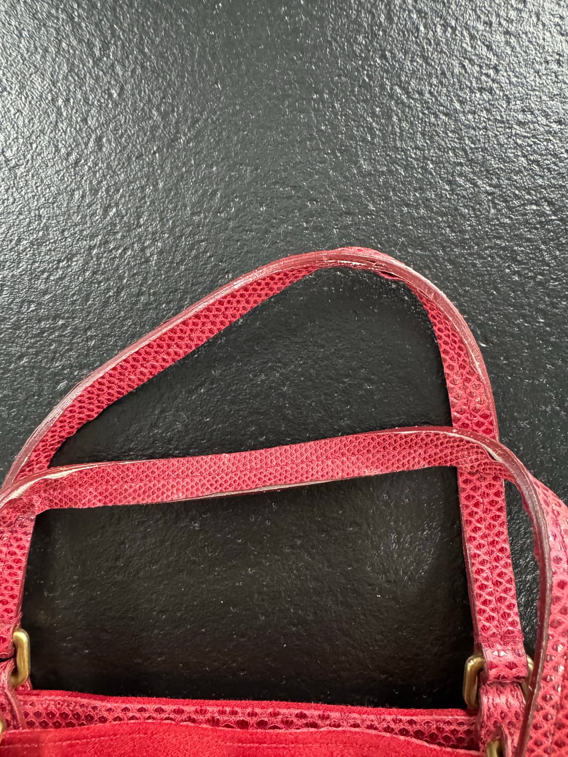 구찌 실크 도마뱀가죽 숄더 상품이미지4