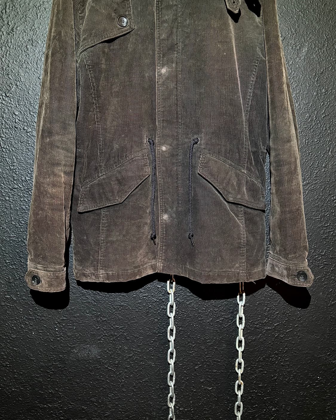 Comme Ça Ism – Corduroy Fur Hooded Jacke 상품이미지3