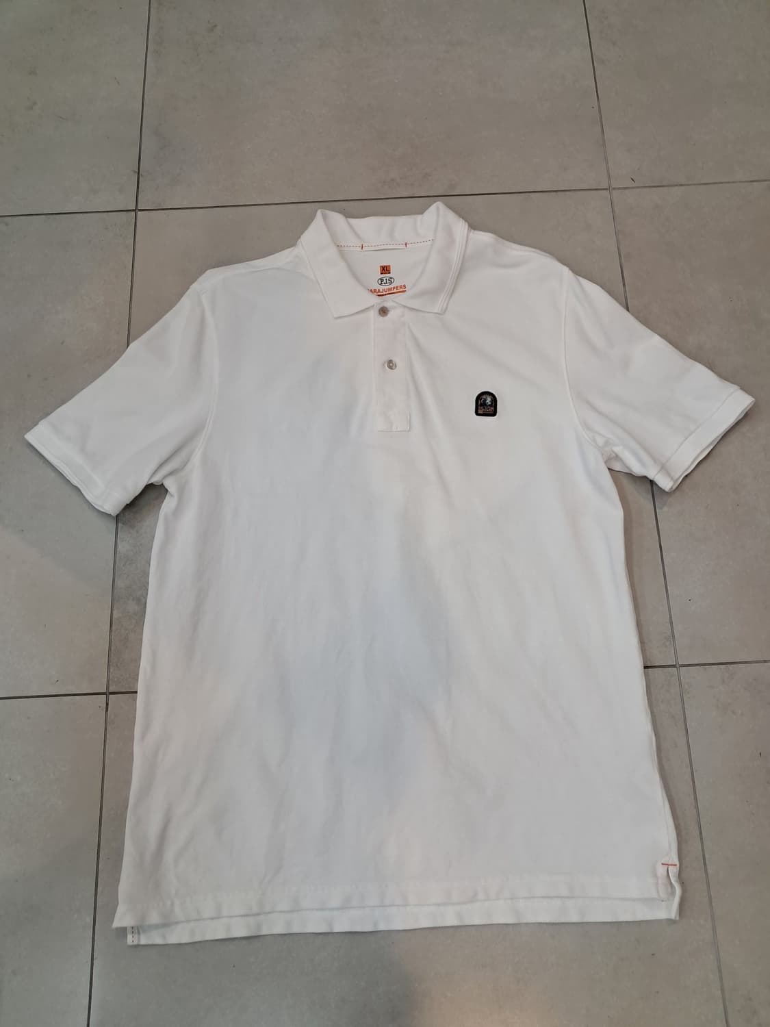 PJS 파라점퍼스 화이트 반팔 폴로 XL(정품) 상품이미지2