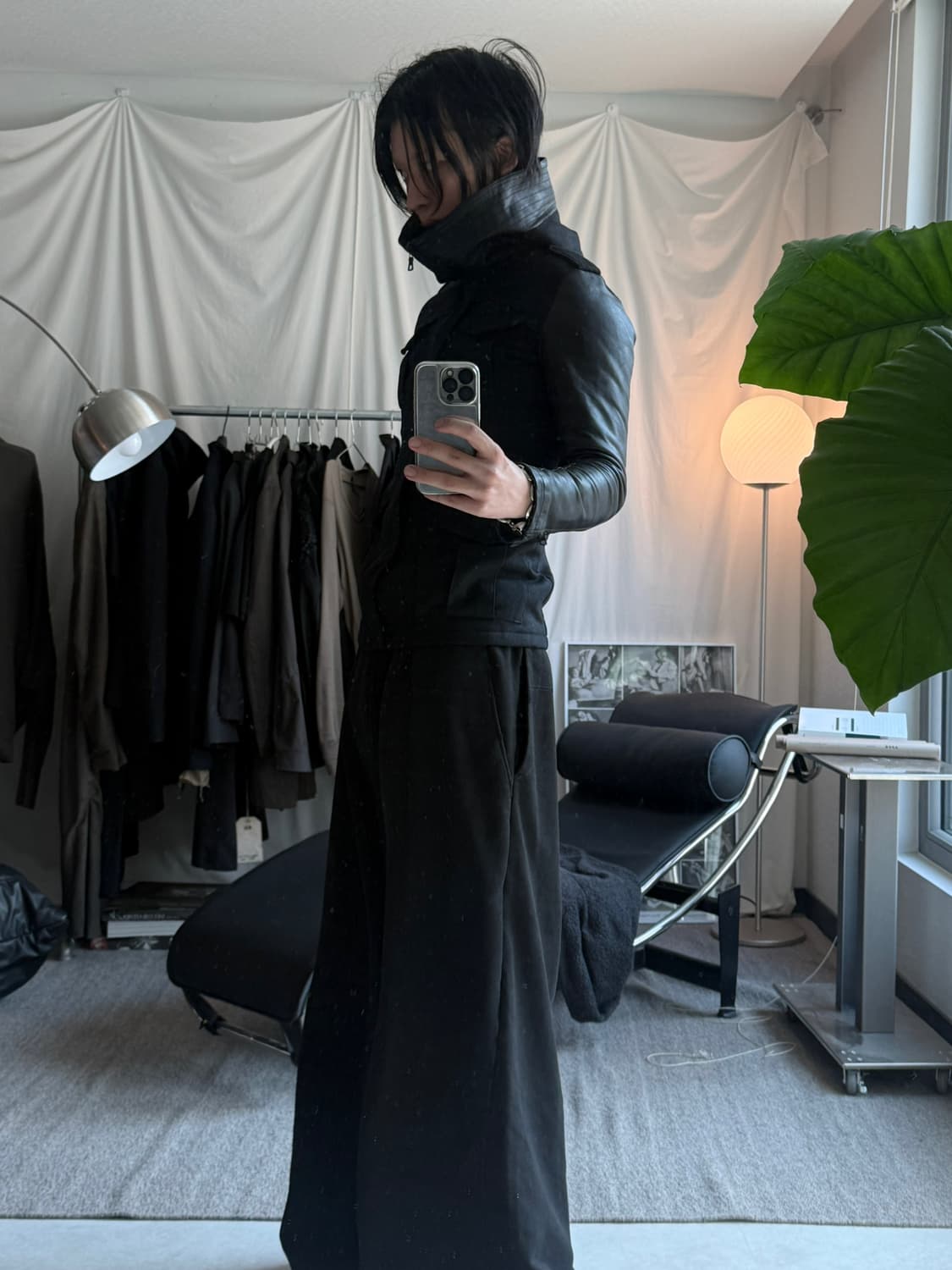 Isamu Katayama Backlash 후디드 레더 자켓 상품이미지8