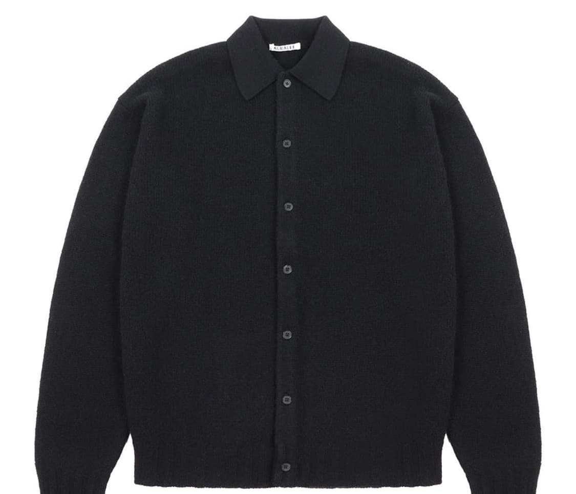 오라리 셰틀랜드 울 캐시미어 가디건 블랙 4 ㄹ코모리 르메르 나나미카 상품이미지1