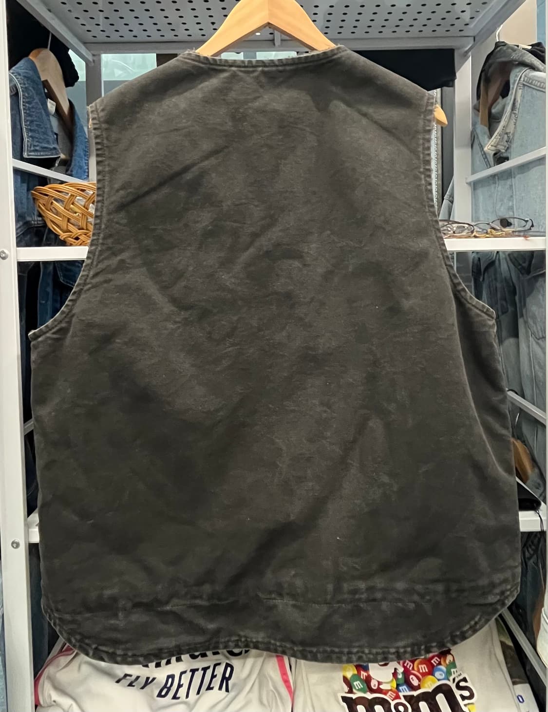 10s 칼하트 워크 베스트 BLK 블랙 털 안감 조끼 상품이미지4