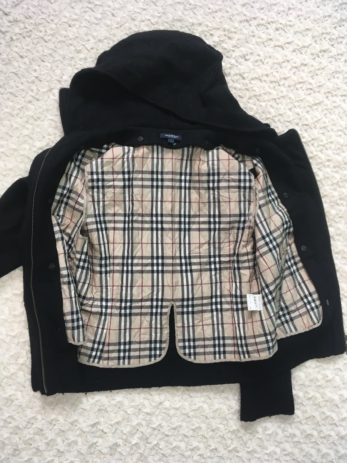 burberry wool duffle hood zip-up jacket 상품이미지2