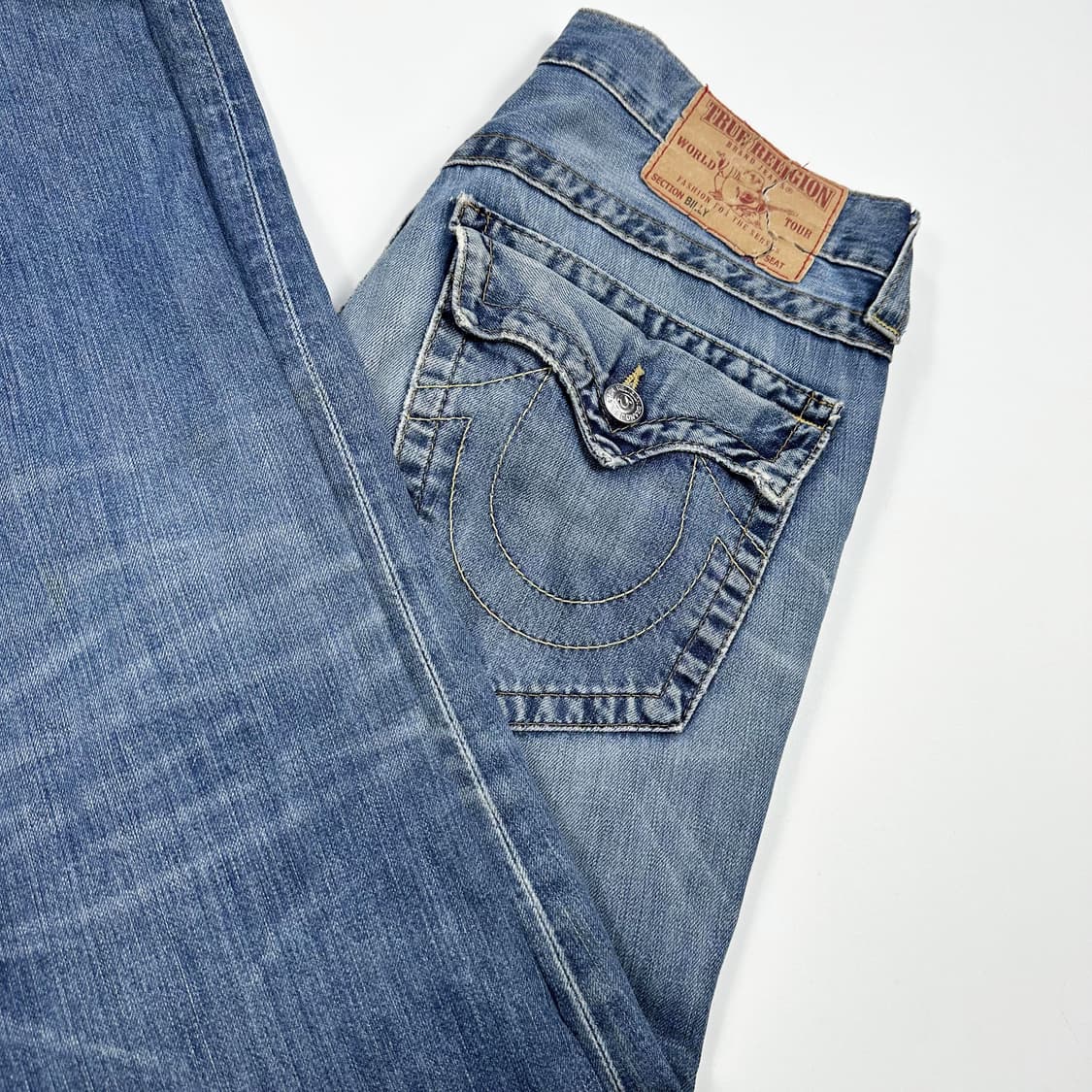 트루릴리전 USA 로우라이즈 부츠컷 데님팬츠 (33인치) 상품이미지1