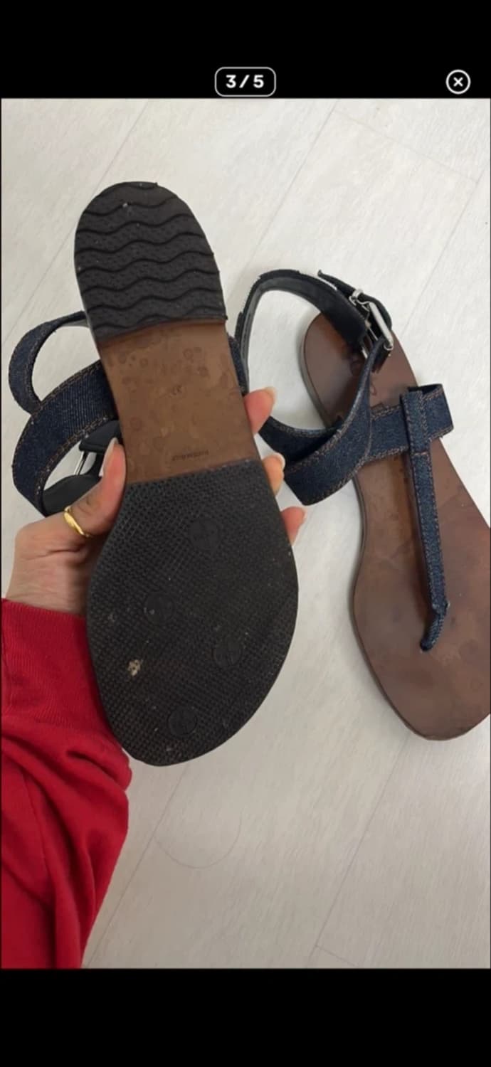 버버리 데님 스트랩 샌들 240정품 상품이미지5