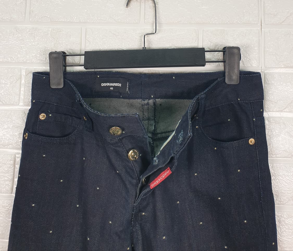 [26]디스퀘어드 도트 롤업 데님 팬츠 상품이미지5