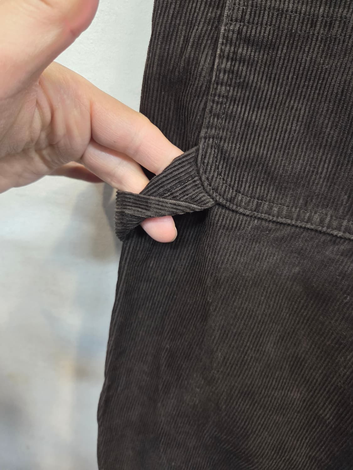 유니클로 코듀로이 카펜터 팬츠 L 대략 33 다크브라운  상품이미지3