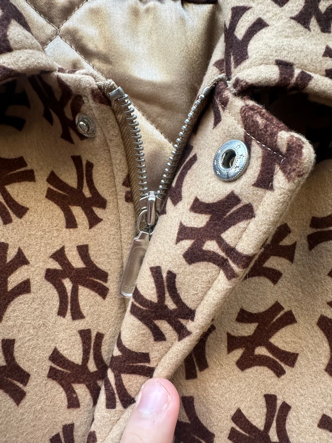 빈티지 90s G-III 뉴욕 양키즈 레터링 울 바시티 자켓 상품이미지4