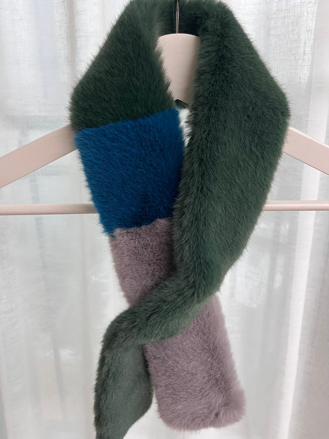 [에잇세컨즈] 페이크퍼 배색 머플러 상품이미지8