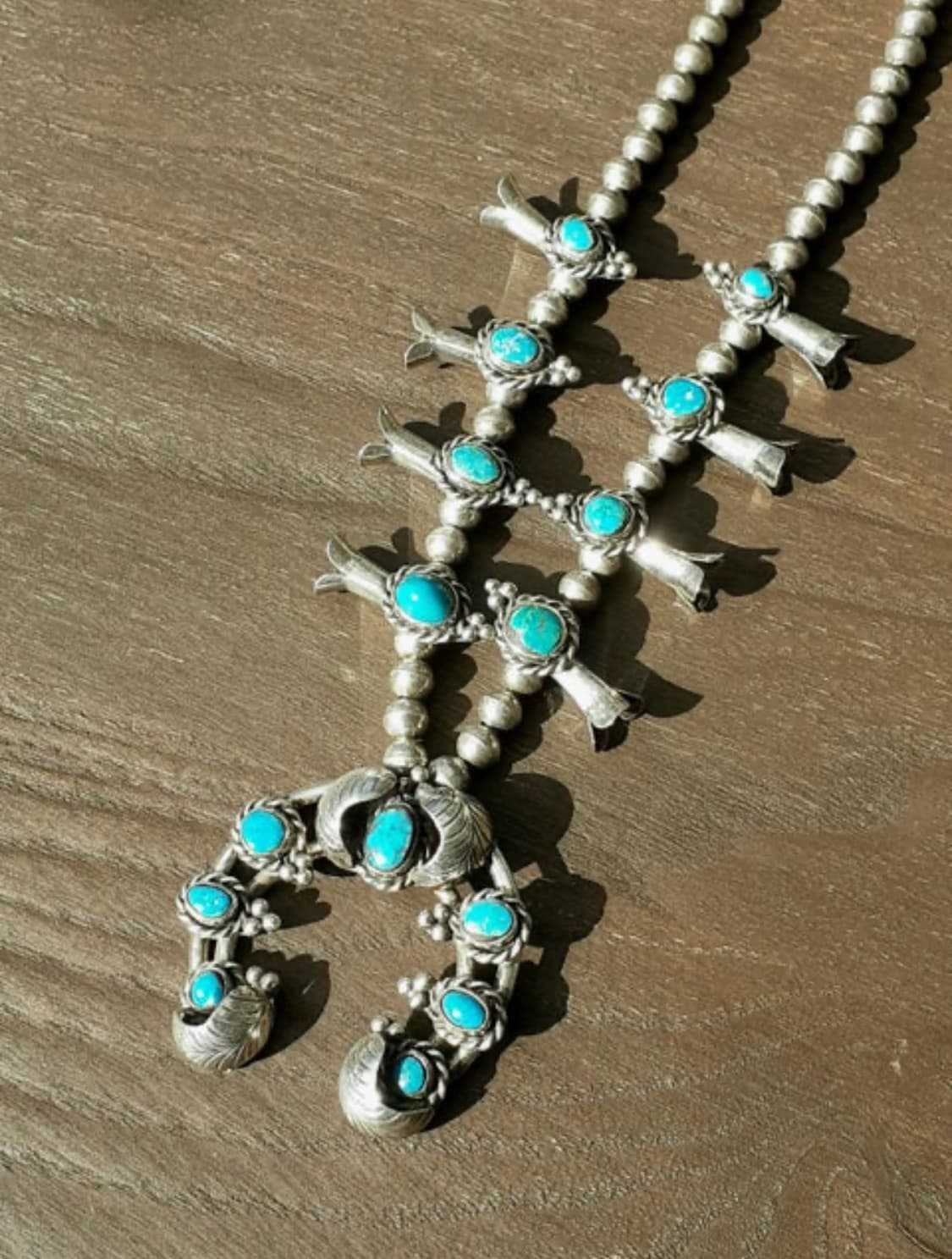 Navajo squash blossom 나바호 스쿼시 블로섬 목걸이 상품이미지3