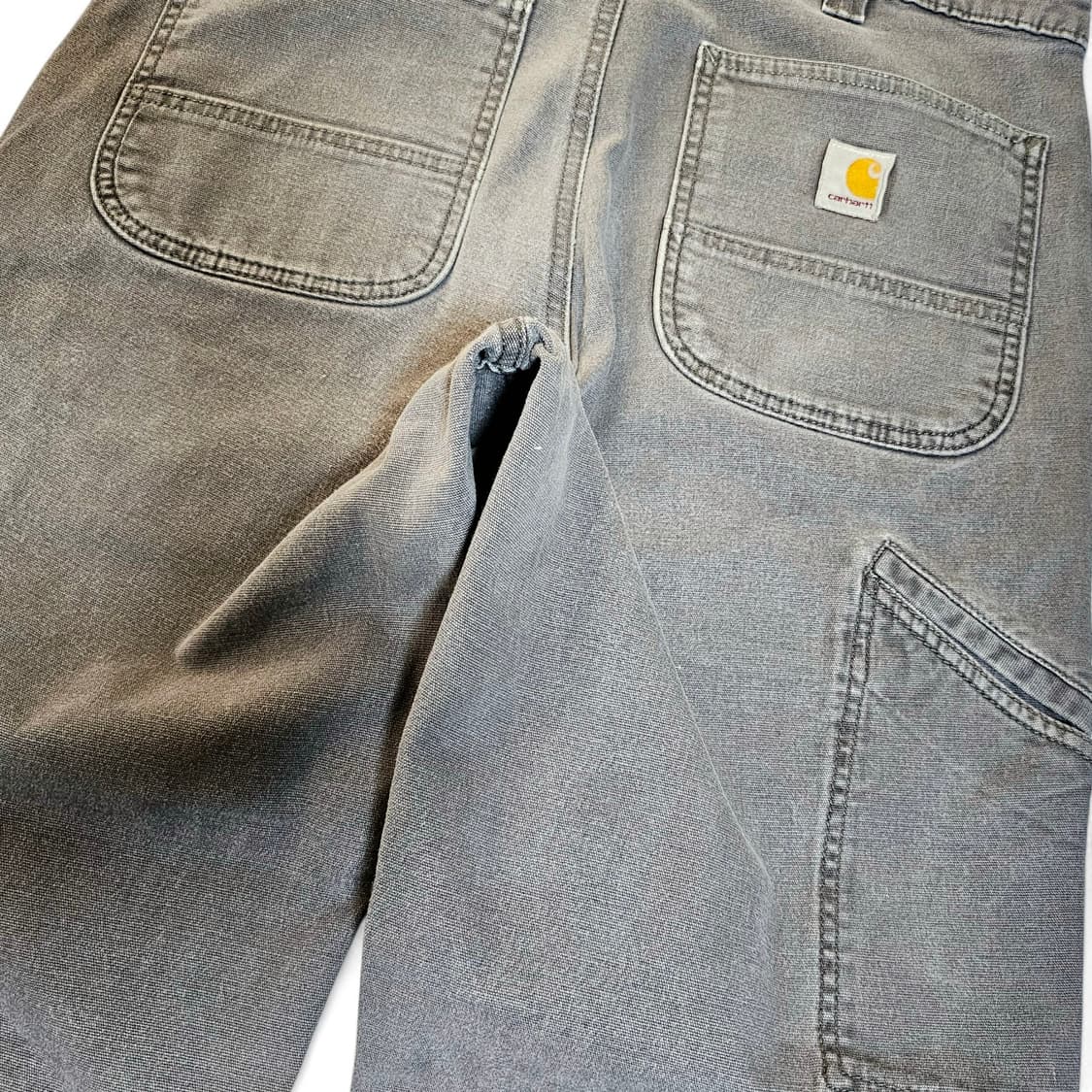[32X36][칼하트]러기드 플렉스®릴렉스핏 캔버스 페이딩 워크팬츠 챠콜 상품이미지5