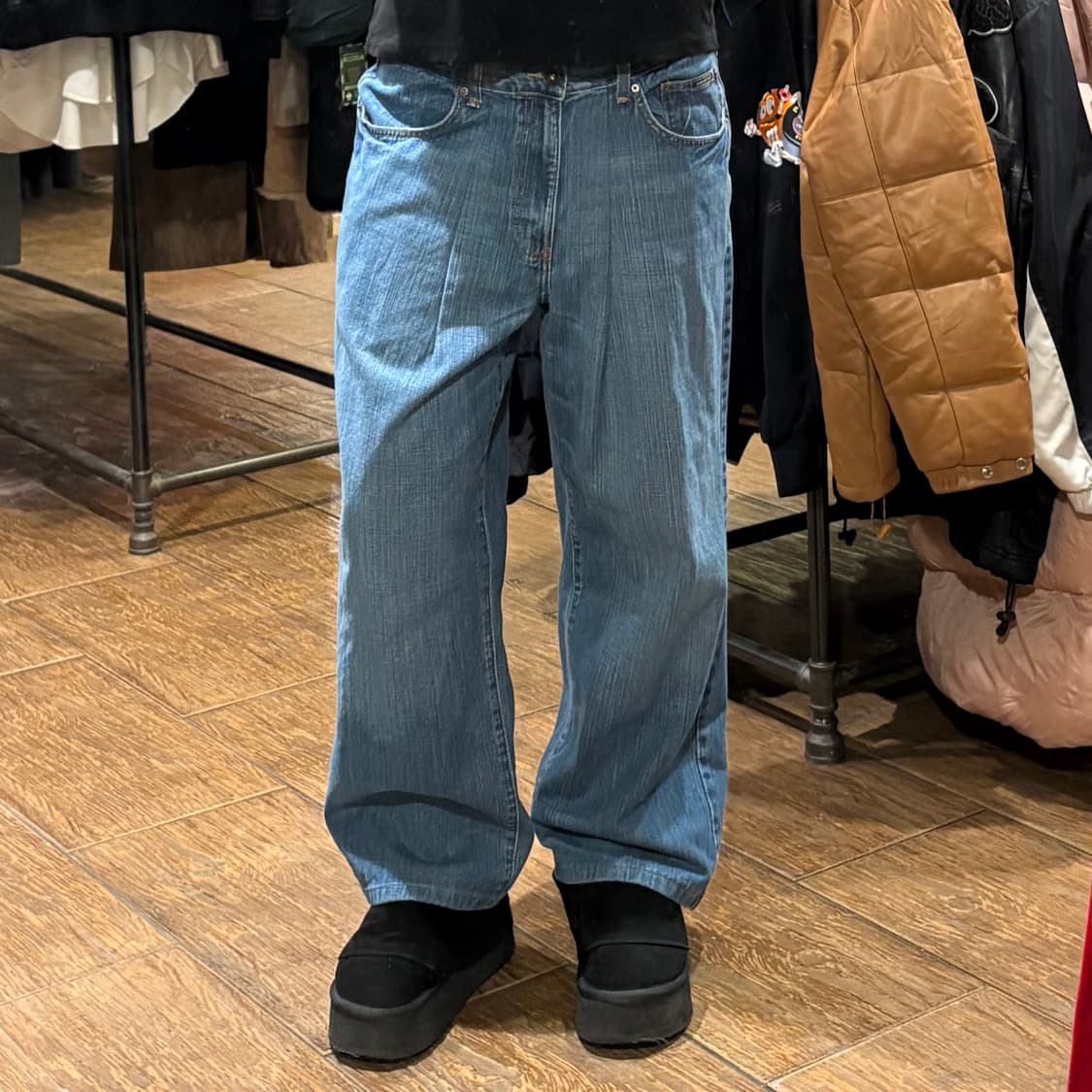 [HI] VTG 워싱 데님와이드팬츠 상품이미지2