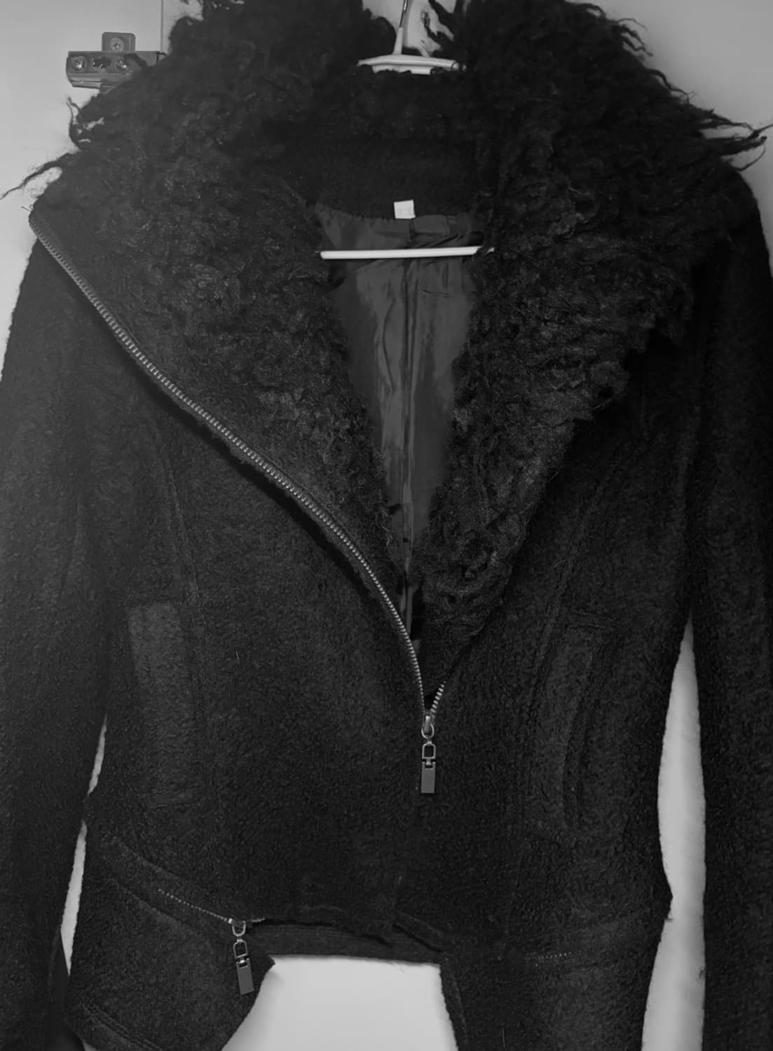 Black high-neck short jacket 상품이미지1