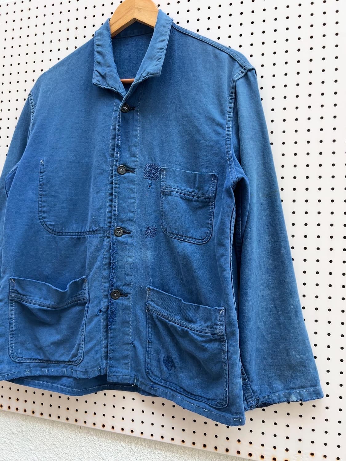 OLD VINTAGE HARD FADED REPAIR 프렌치워크자켓 상품이미지3
