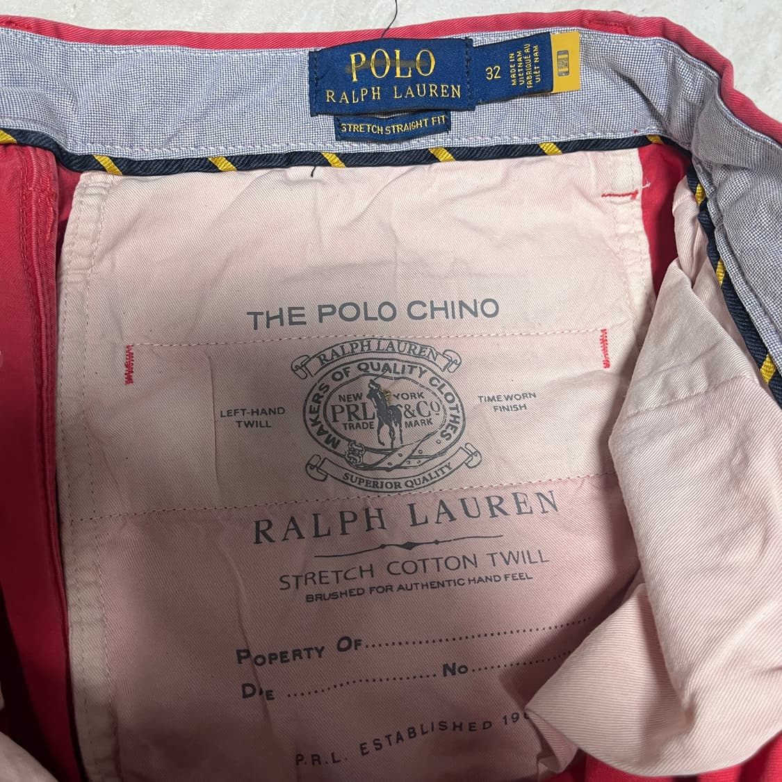 POLO 폴로 랄프로렌 레드 반바지 32 상품이미지3