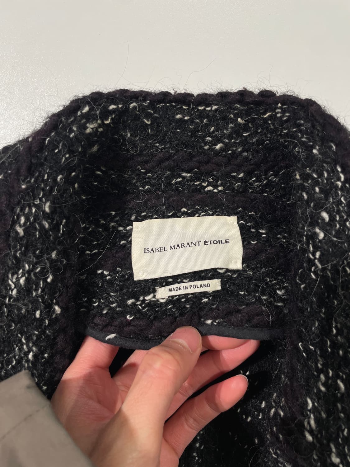 이자벨 마랑 에뚜왈 차콜 스트라이프 체스넛 버튼 알파카 울 자켓 상품이미지7