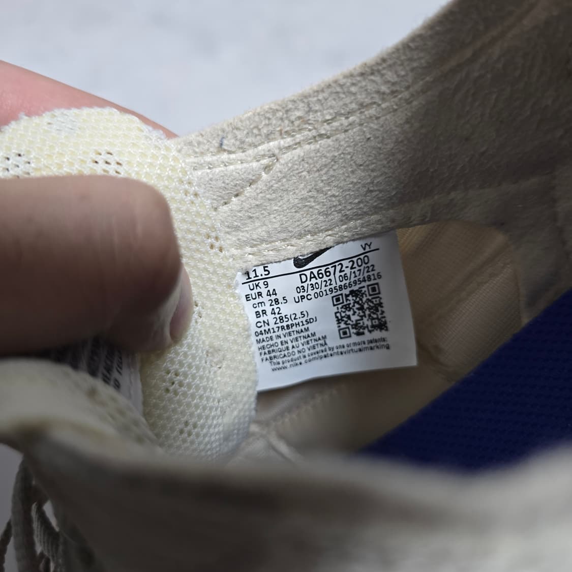 나이키 톰삭스 GPS 제너럴 퍼포즈 슈 라이트 크림 285 상품이미지7