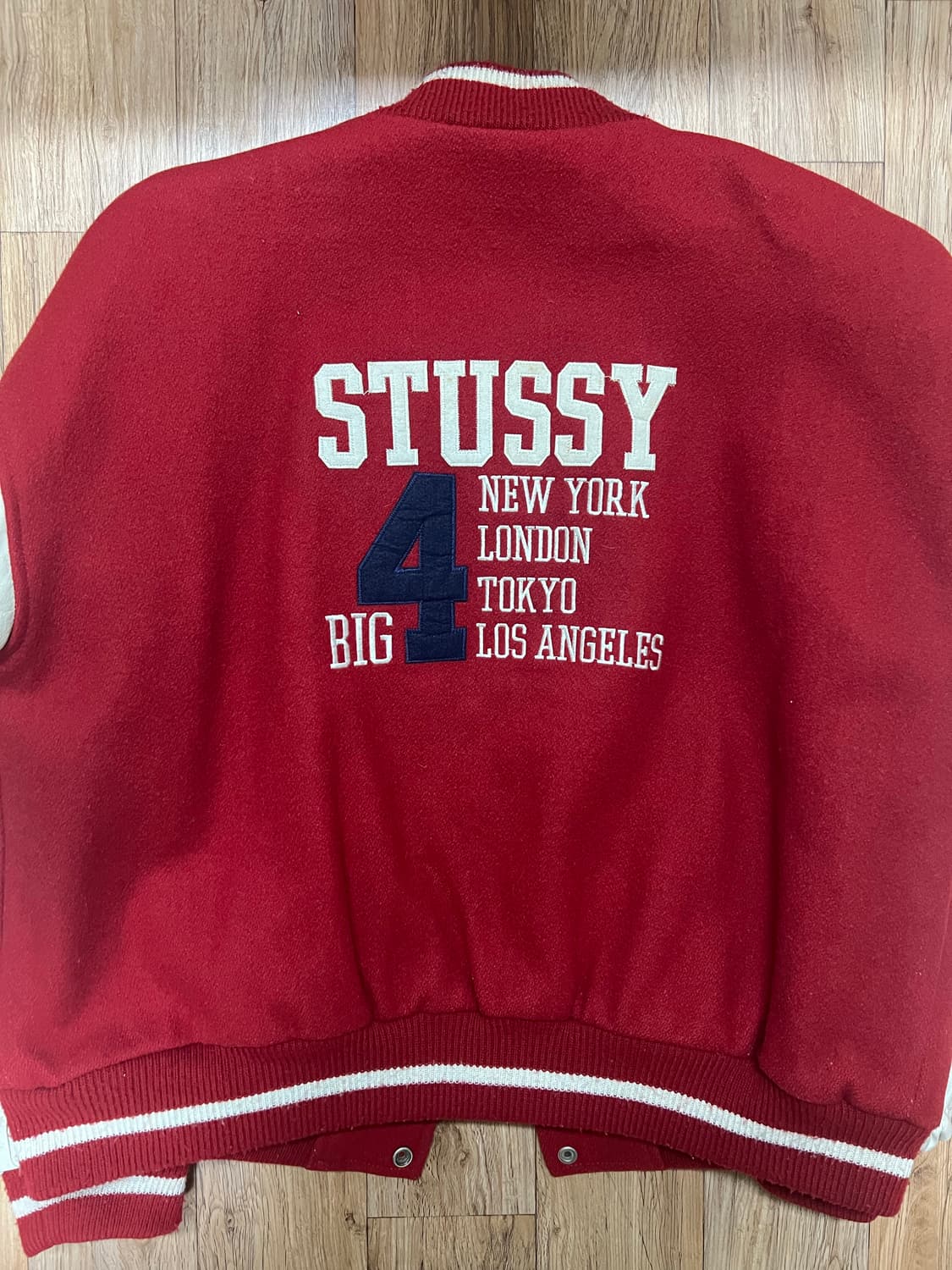 stussy big4 varsity jacket 상품이미지2