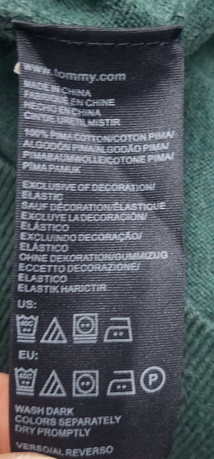 타미힐피거 브이넥 니트 그린 L 상품이미지4