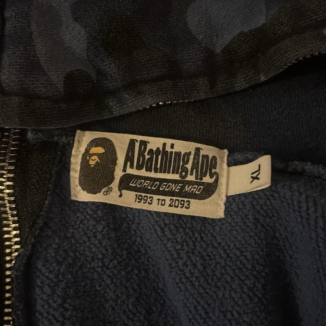 베이프 세퍼레이트 샤크 후드집업 블랙 블루 상품이미지6