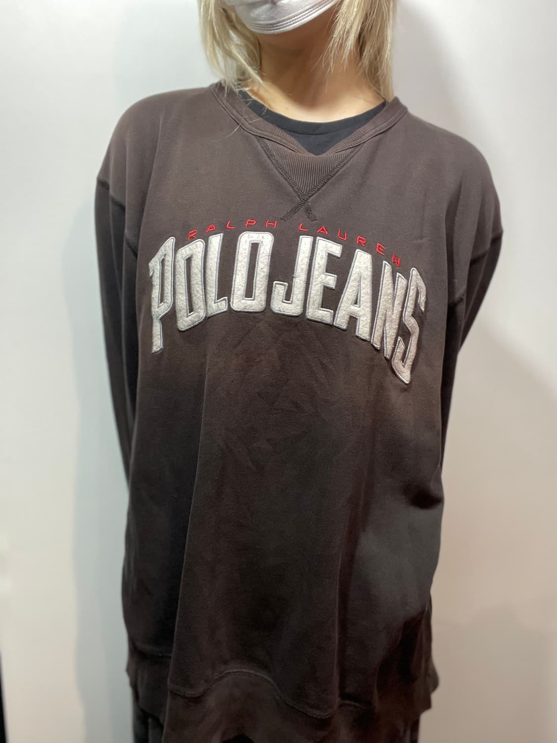 폴로진스 브라운 맨투맨 티셔츠 상품이미지1