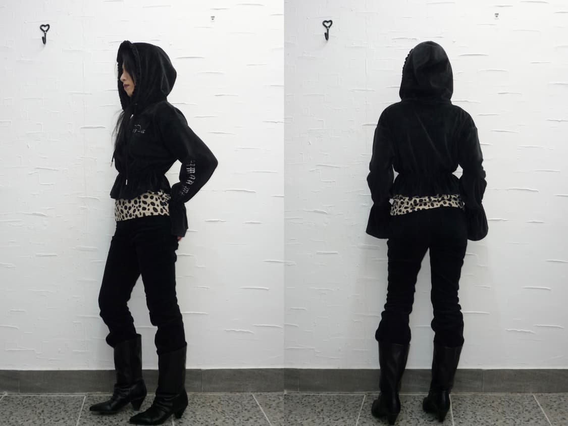 velvet cropped hoodi 상품이미지4