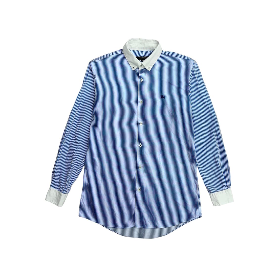 버버리 여성 블랙라벨 블루 스트라이프 셔츠 (39) 상품이미지1