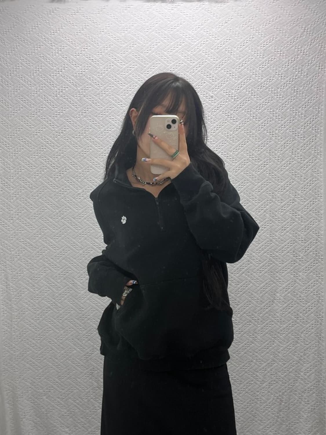 디스이즈네버댓 오버핏 약기모 반집업 스웻셔츠 맨투맨 100 C05735 상품이미지1